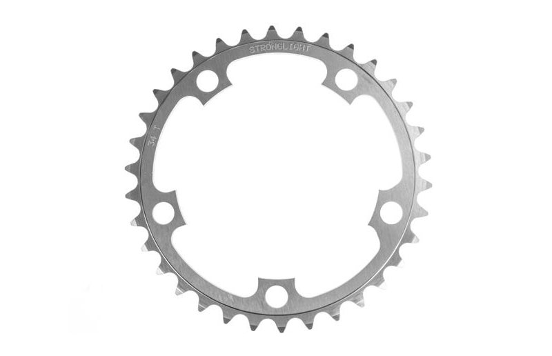 Drev Stronglight Ø110 mm BCD 2x 9/10-Speed Alu 34T Sølv