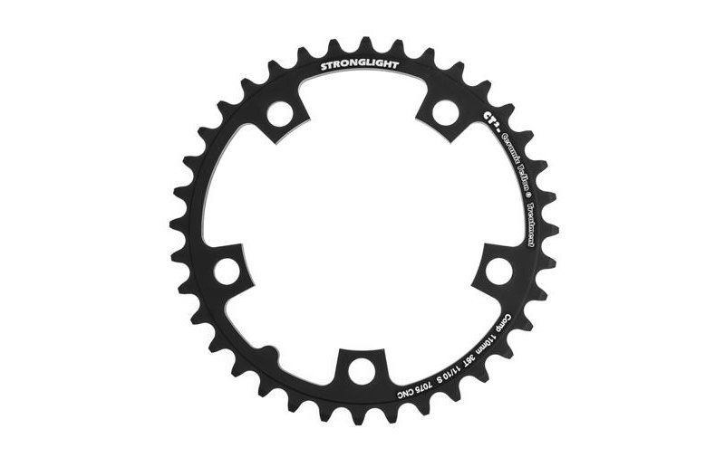 Drev Stronglight Ø110 mm BCD 2x10/11-Speed Alu 36T sort