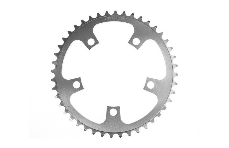 Drev Stronglight Ø110 mm BCD 2x 9/10-Speed X-SYNC Alu 44T Sølv