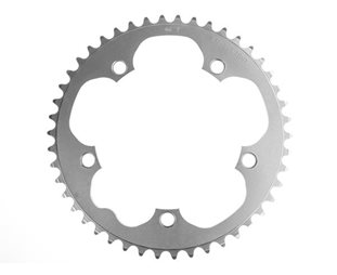 Drev Stronglight Ø130 mm BCD 2x 9/10-Speed Alu 46T Sølv