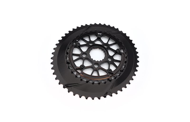 absoluteBLACK Eturatas DM 0mm Offset 2x11-vaihteinen Oval Cannondale Alu 50/34