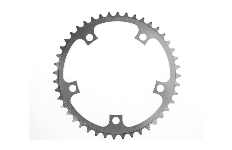 Drev Stronglight Ø130 mm BCD 2x 9/10-Speed Alu 44T Sølv