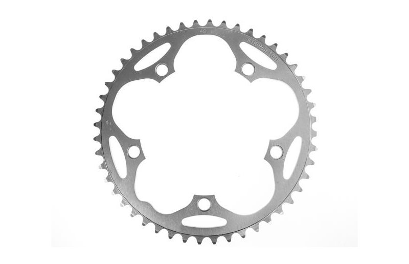 Drev Stronglight Ø130 mm BCD 2x 9/10-Speed Alu 48T Sølv