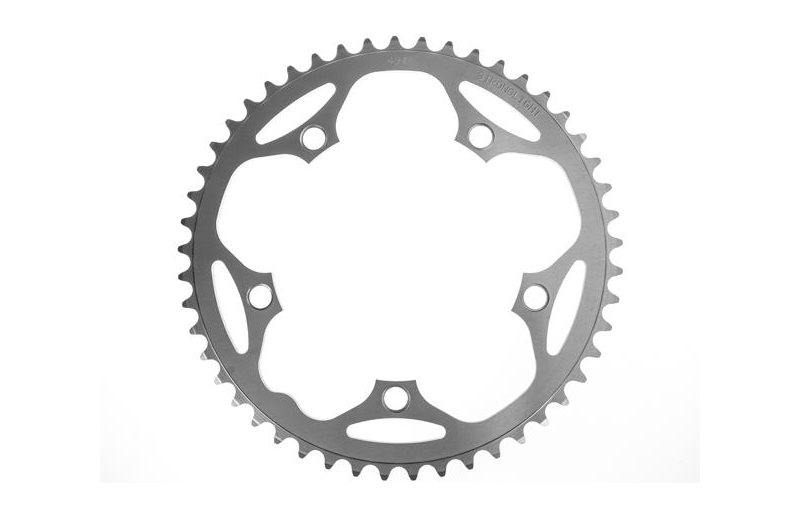 Drev Stronglight Ø130 mm BCD 2x 9/10-Speed Alu 49T Sølv