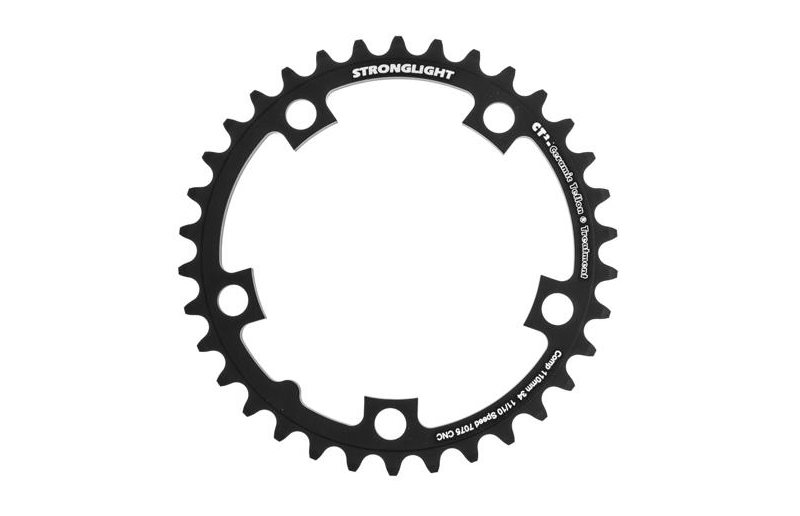 Drev Stronglight Ø110 mm BCD 2x10/11-Speed Alu 34T sort