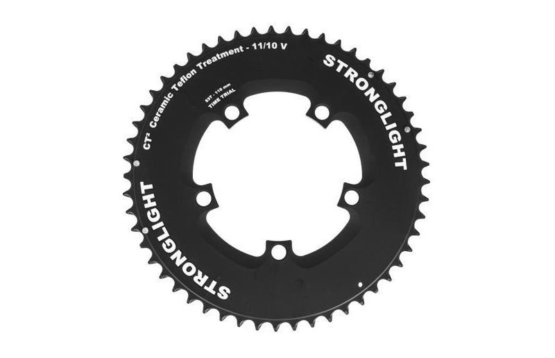 Drev Stronglight Ø110 mm BCD 2x10/11-Speed Alu 53T sort