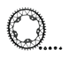 Absoluteblack Drev Ø110 Mm Bcd 1X10/11/12-Speed Oval Nw Alu 50