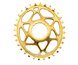Drev absoluteBlack DM 3 mm Offset 1x10/11/12-Speed Oval NW Cinch BOOST Alu 34T Guld