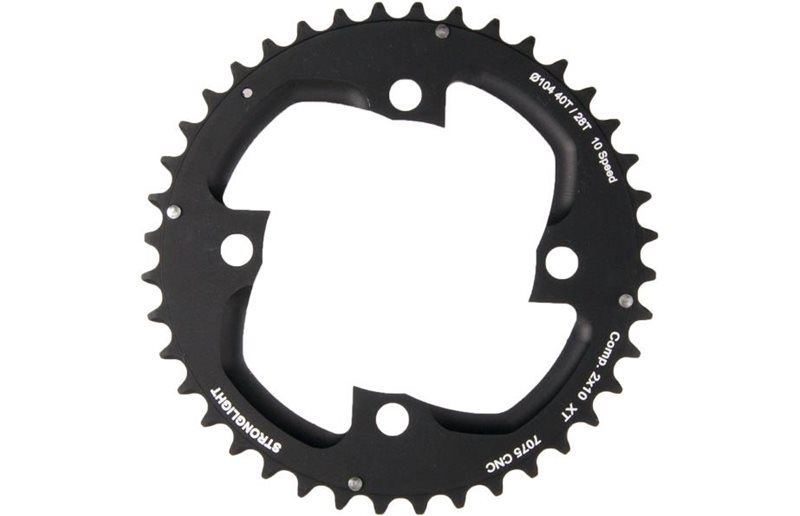 Drev Stronglight Ø104 mm BCD 2x10-Speed FC-M785 Alu 40T sort