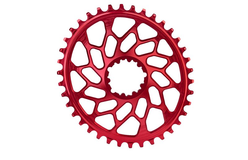 Drev absoluteBlack DM 1x10/11/12-Speed Oval NW, GXP/BB30 SRAM Alu 44T Rød