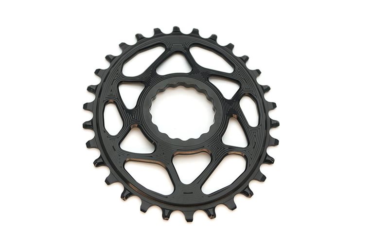 Drev absoluteBlack DM 3 mm Offset 12-Speed Oval NW BOOST Cinch Alu 30T sort