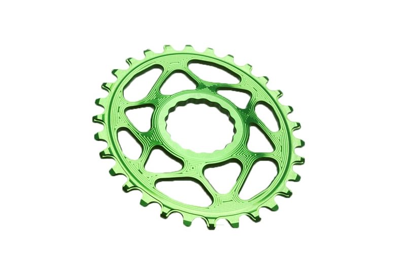 Drev absoluteBlack DM 3 mm Offset 1x10/11/12-Speed Oval NW Cinch BOOST Alu 36T Grøn
