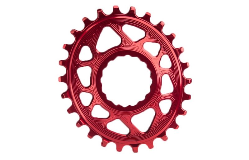 Drev absoluteBlack DM 3 mm Forskydning 1x10/11/12-Speed Oval NW Cinch BOOST Alu 36T Rød