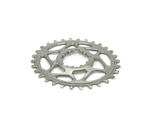Drev absoluteBlack DM 3 mm Offset 1x9/10/11/12-Speed Oval NW BOOST Eagle Alu 30T Titanium