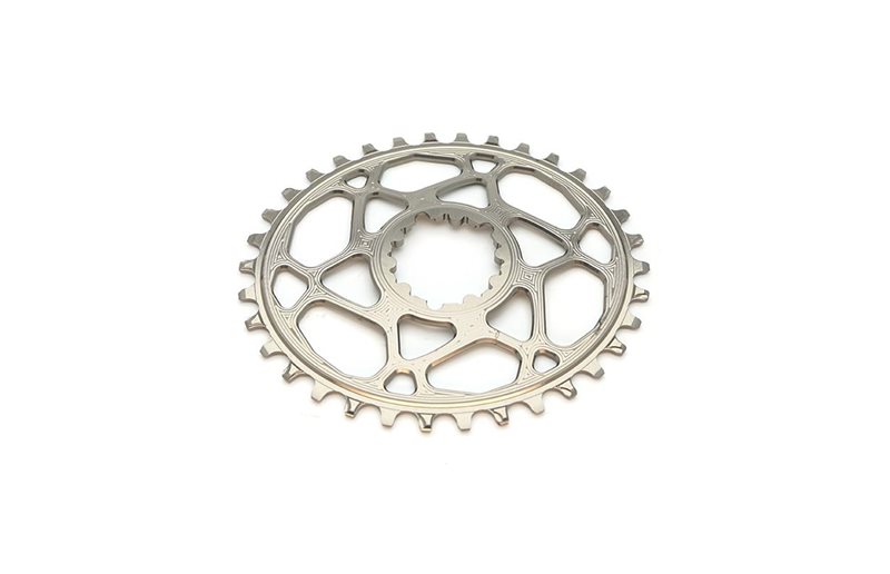 Drev absoluteBlack DM 3 mm Offset 1x9/10/11/12-Speed Oval NW BOOST Eagle Alu 34T Titanium