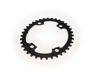 Drev absoluteBlack Ø110 mm BCD (Shimano Asymmetric) 2x10/11-Speed Oval 9100/8000 Alu 36T sort