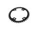 Drev absoluteBlack Ø110 mm BCD (Shimano Asymmetric) 2x10/11-Speed Oval 9100/8000 Alu 38T sort