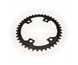 Drev absoluteBlack Ø110 mm BCD (Shimano Asymmetric) 2x10/11-Speed Oval 9100/8000 Alu 39T sort