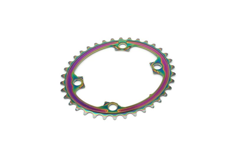 absoluteBLACK Eturatas ⌀110mm BCD (Shimano Asymmetric) 2x10/11-vaihteinen Ovaali 9100/8000 Alu 36