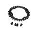 Drev absoluteBlack Ø96 mm BCD Shimano HG+ 11 spd 11-Speed Oval NW Alu 30T sort