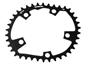 Drev Osymetric Ø110 mm BCD 10/11-Speed Oval Alu 38T sort