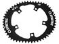 Drev Osymetric Ø130 mm BCD 10/11-Speed Oval Alu 54T sort