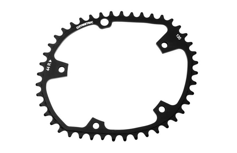 Drev Osymetric Ø135 mm BCD 11-Speed Oval Campagnolo Alu 44T sort
