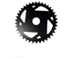 Drev Stronglight Bosch - Direct Mount 4Th Generation + Nw Alu 40T sort