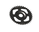 Drev Stronglight DM (Bosch) E-bike Klassisk design BOOST Bosch 3. gen Alu 38T sort