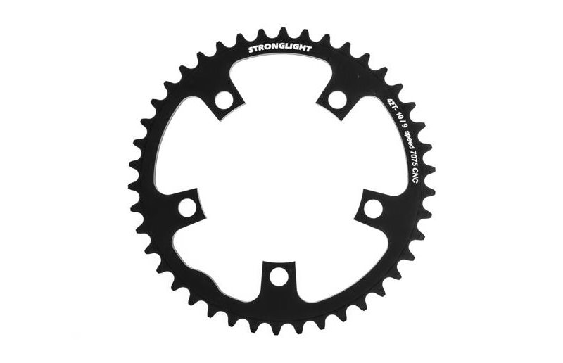 Drev Stronglight Ø110 mm BCD 2x 9/10-Speed X-SYNC Alu 42T sort