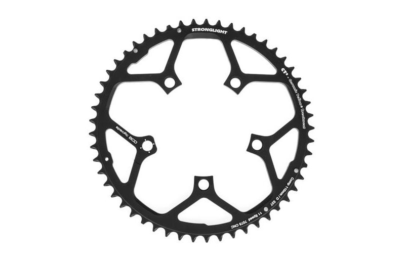 Stronglight Drev ¥110 mm Bcd 2X11-girs Campagnolo Alu 53