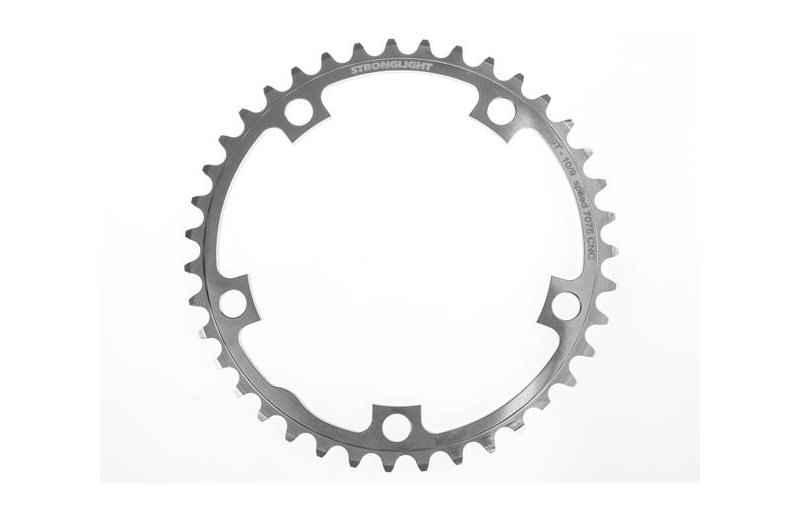 Drev Stronglight Ø130 mm BCD 2x 9/10-Speed Alu 39T Sølv