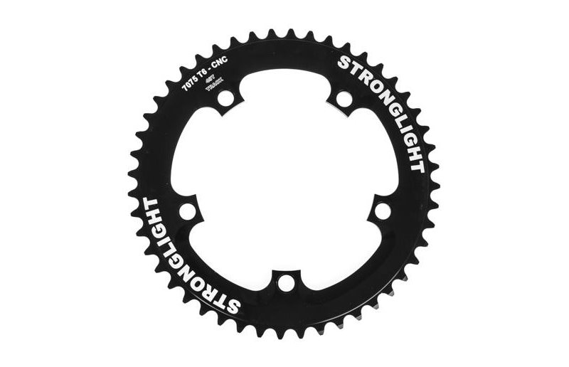 Drev Stronglight Ø130 mm BCD Single-Speed (1/2''x1/8'') Omnium Alu 48T sort