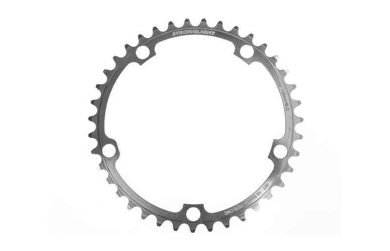 Drev Stronglight Ø135 mm BCD 2x 9/10-Speed Campagnolo Alu 39T Sølv