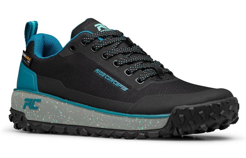 Ride Concepts Cykelsko Flume Kvinder Sort/Tahoe Blue