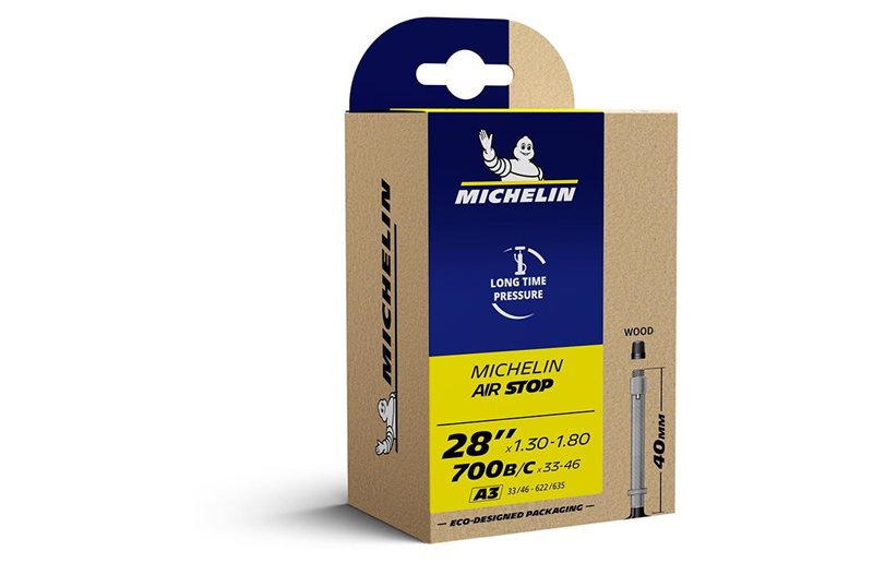 Michelin Cykelslang Airstop tube 33/46-62 Cykelventil 40 mm