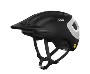 Maastokypärä POC Axion Race Mips Uranium Black Matt/Hydrogen White