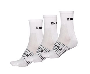 Endura Coolmax¬ Race Sock (Triple Pack) White