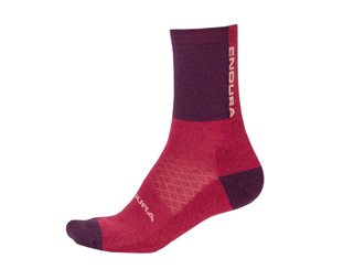 Endura Pyöräilysukat Naisten Baabaa Merino Talvisukat Aubergine