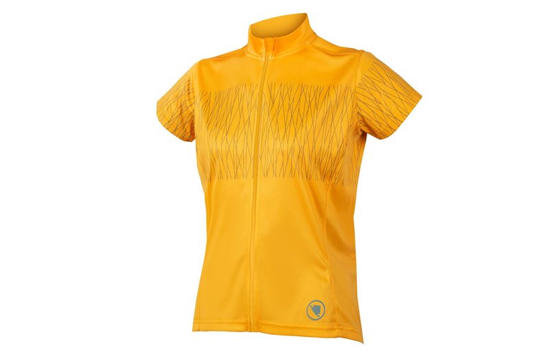 Endura Naisten pyöräilypaita Hummvee Ray S/S Jersey Saffron