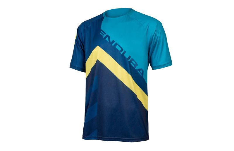 Endura Sykkeltrøye Singletrack Print Tee Ltd Blueberry