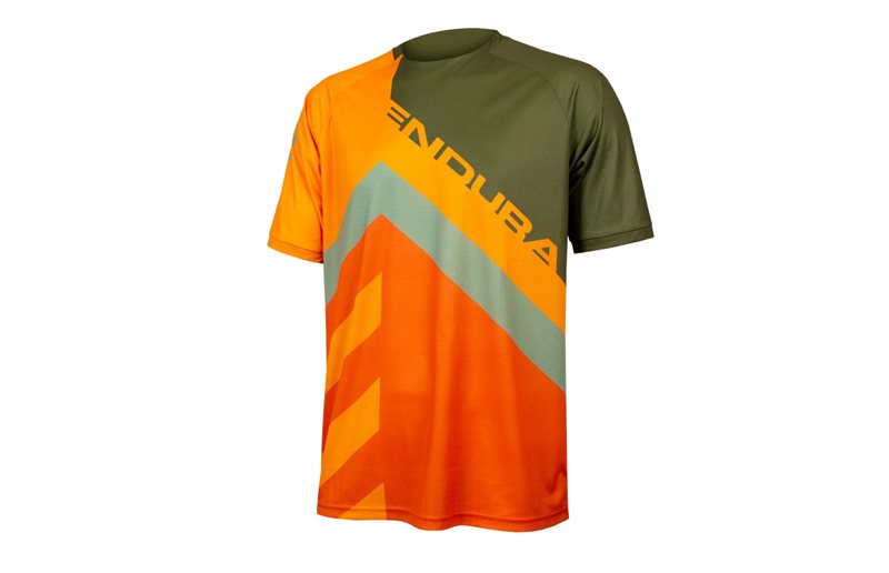 Endura Sykkeltrøye Singletrack Print Tee Ltd Ollvegreen