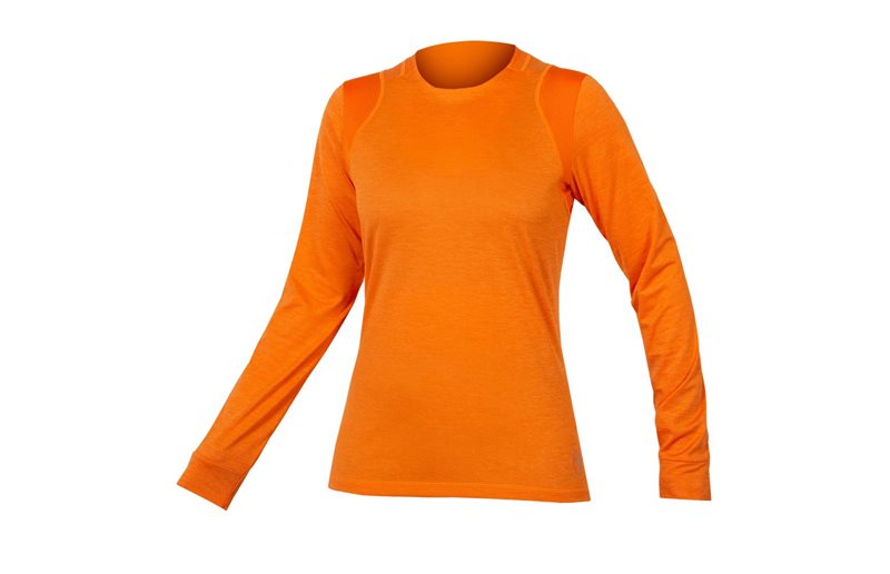 Endura Cykeltrøje til kvinder Singletrack L/S Jersey Harvest