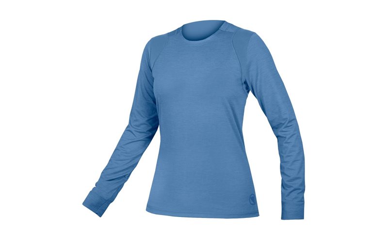 Endura Naisten pyöräilypaita Singletrack L/S Jersey Bluesteel