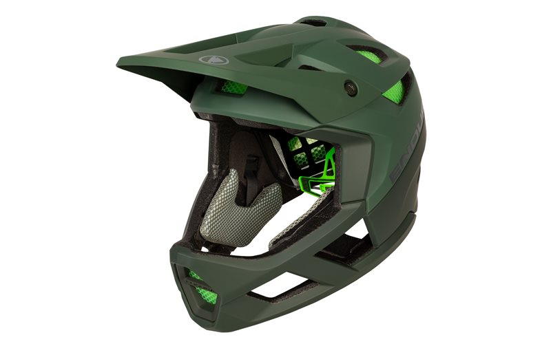 Sykkelhjelm Endura MT500 Full Face Forestgreen