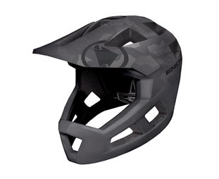 Cykelhjälm Endura Singletrack Youth Full Face Greycamo