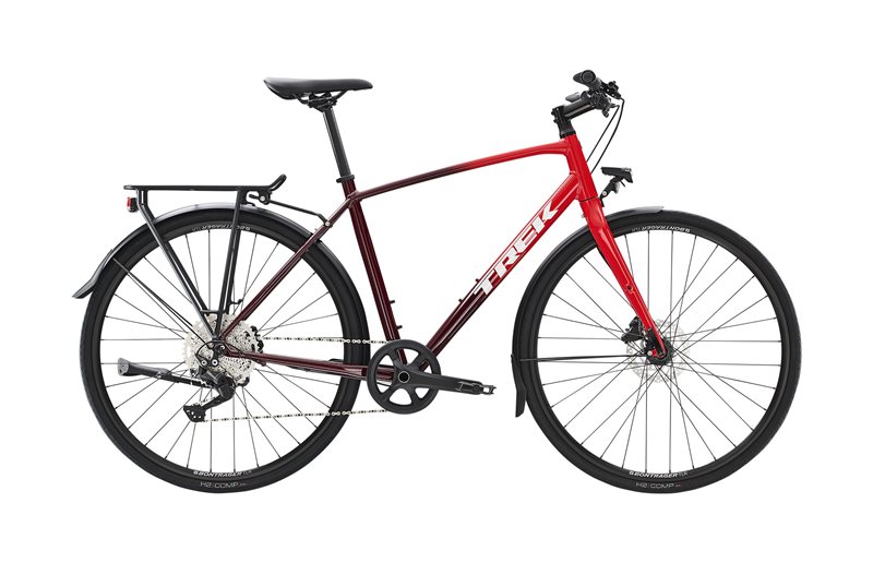 Trek Hybridcykel Fx 3 Disc Udstyret Viper Red to Cobra Blood Fade