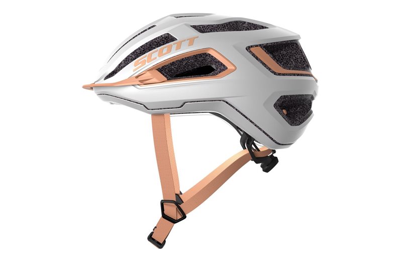 Pyöräilykypärä Scott Arx Plus Mips White/Rose Beige
