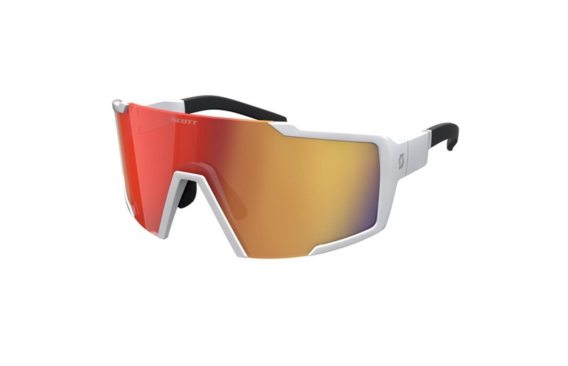 Scott Aurinkolasit Shield White Matt/Red Chrome