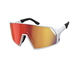 Scott Aurinkolasit Pro Shield White Matt/Red Chrome